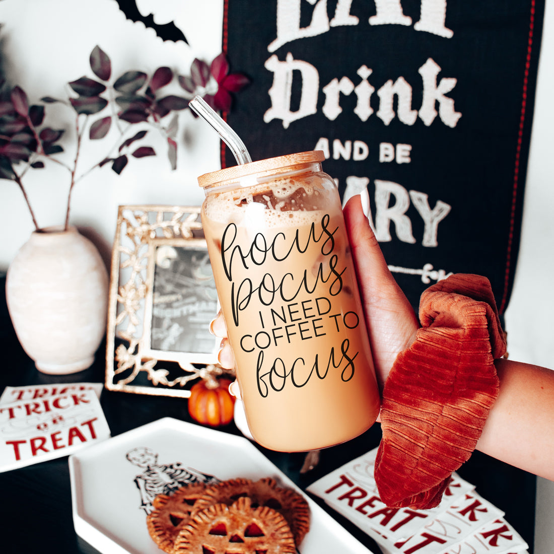 spooky season essential glass
halloween witch gift set
fall coffee lover tumbler